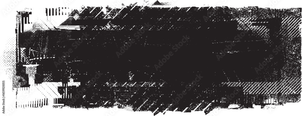Poster grunge textured banner with rough edges. speckled texture. overlay grunge texture . simply place tex