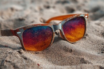 sunglasses on the beach