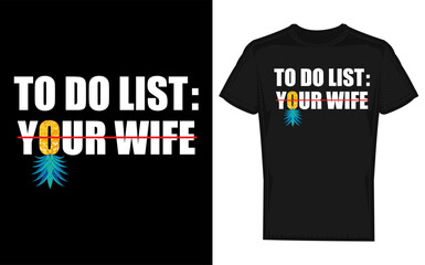 Funny Cat Illustration with Inverted Pineapple and Humorous To Do List Elements