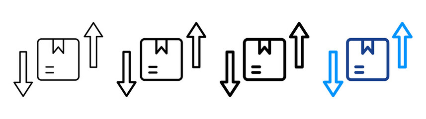 Reorder Icon Different Style Outline Collection Set