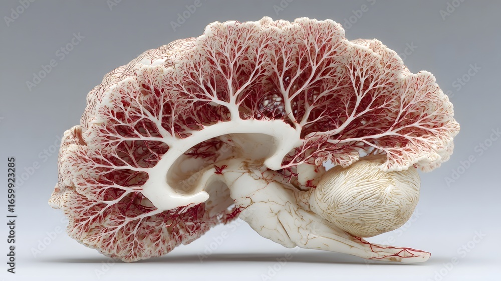 Aufkleber a captivating close up photograph showcasing the intricate organic texture and fractal like patterns