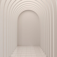 Product presentation scene background 3d render