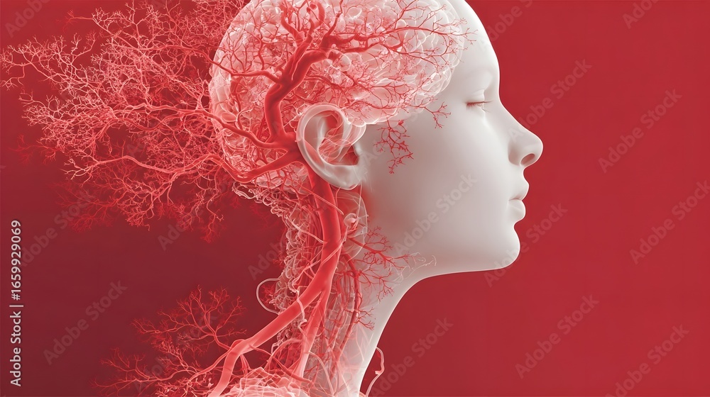 Poster a captivating visual representation of the complex interconnected neural networks that make up the h