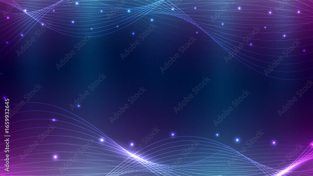 Aufkleber digital wave background. futuristic technology concept. design for network system fluid line.