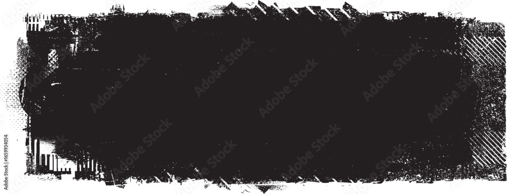 Poster grunge textured banner with rough edges. speckled texture. overlay grunge texture . simply place tex