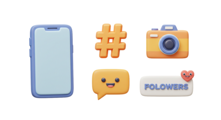 Vector illustration of mobile phone icons