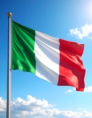 Naklejka premium flag of italy