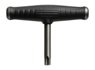 T-handle star wrench with a rubberized grip, suitable for heavy-duty tasks in an industrial setting.