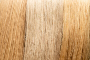 Blonde hair strands for professional extensions