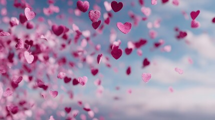 Falling pink hearts fill the dreamy celeb n scene