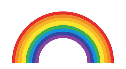 Obraz premium Graphic rainbow with transparent background.