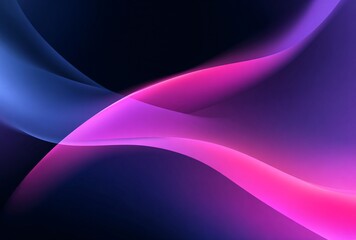Abstract pink and blue gradient curves with soft light, dynamic flowing background for modern digital design