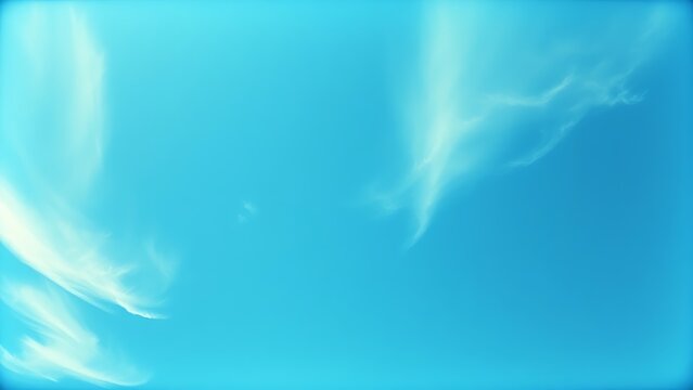Vintage cyanotype sky with wispy cirrus clouds, evoking nostalgic memories with a soft azure gradient.