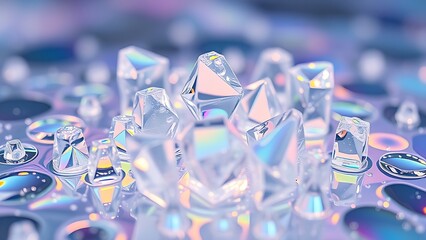 Ultra-high-definition macro shot of iridescent quantum foam forming impossible geometric structures in liquid mercury