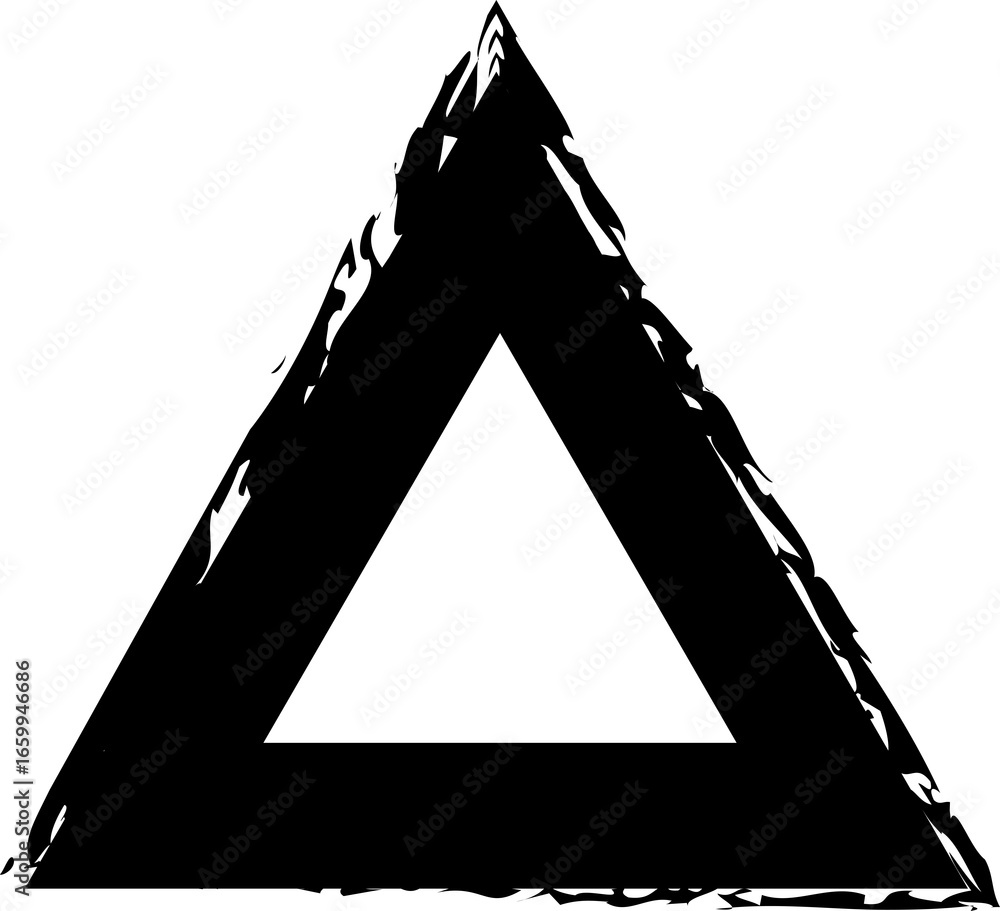 Poster triangle brush frames. design elements for decorations