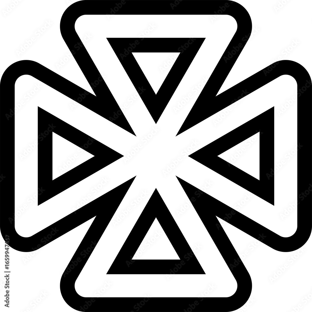 Poster geometric triangle shape bold line. graphic element
