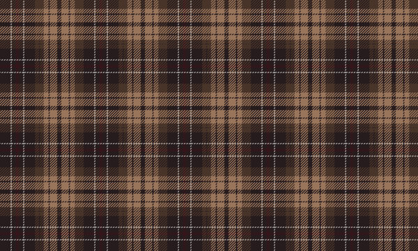 Seamless plaid pattern in brown, beige, white, and dark red. Classic and suitable for designing clothes, skirts, pants, and shirts. Simple but unique style.