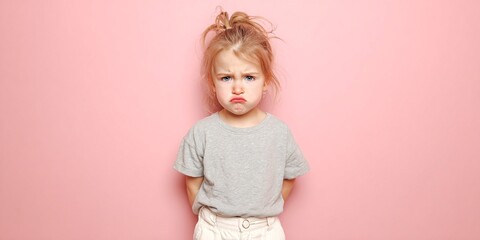 Upset angry girl looking with very emotion face. Closeup portrai