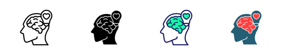 Emotional Intelligence  Icon Set Multiple Style Collection
