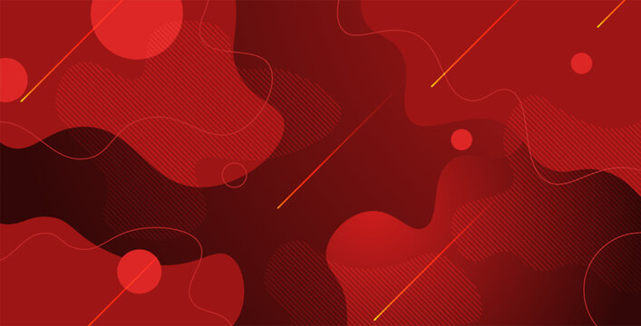 Minimal geometric red abstract background, dynamic shape composition landing page backgrounds. eps10 vector