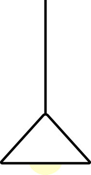 심플한 세모 조명