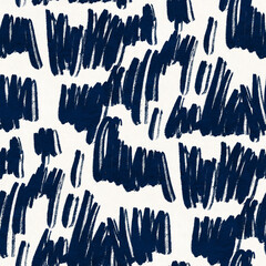 Abstract seamless pattern with  drawing in doodle style. Digital illustration.