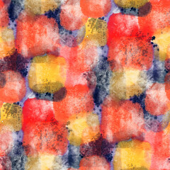 Abstract seamless pattern with  drawing in doodle style. Digital illustration.