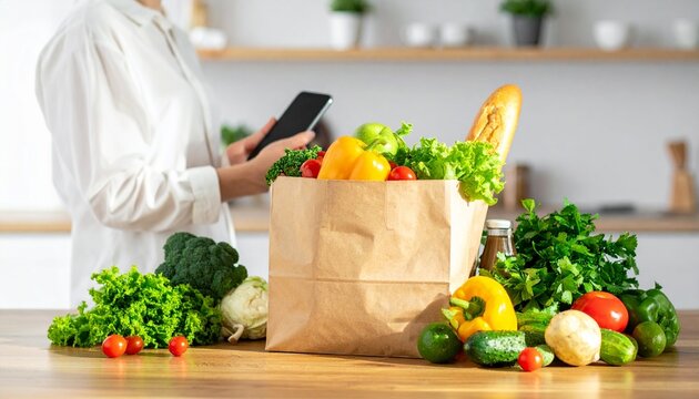 Healthy Eating Habits Online Grocery Shopping and Fresh Produce