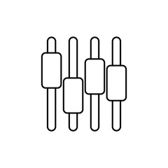 Icon a adjust, isolated against a clean background.