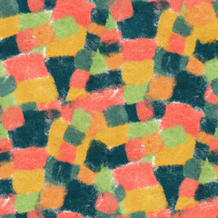 Abstract seamless pattern with  drawing in doodle style. Digital illustration.