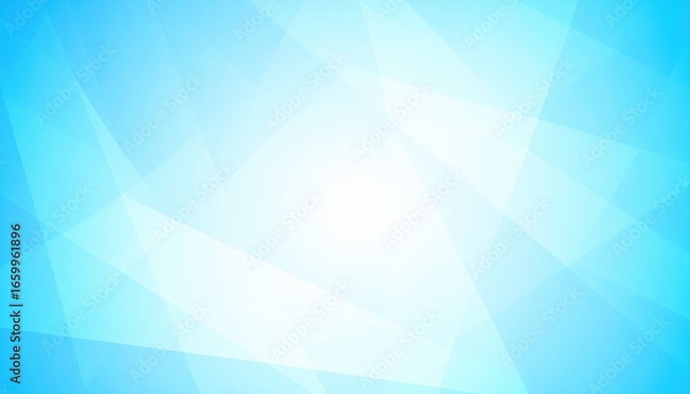 Poster an abstract image featuring a light blue background with subtle geometric shapes and lines, offering