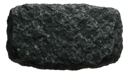 Amphibolite sample featuring coarse grains and dark greenish-black color