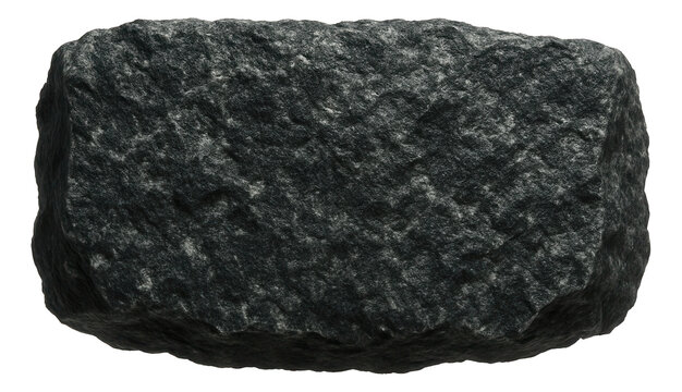 Amphibolite sample featuring coarse grains and dark greenish-black color