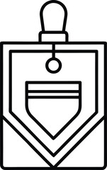 Conference Badge Icon Vector Design.