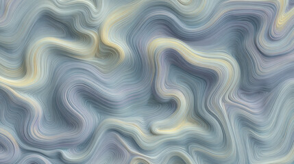 wavy thin lines elegantly intertwine to create abstract shapes on clean background