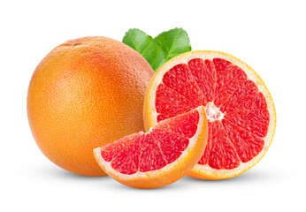 grapefruit isolated on transparent png (Image from camera)