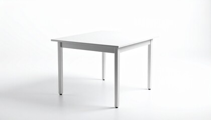 3d white table