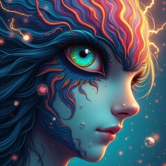 Fototapeta premium A variety of fairy-tale-like, fictional, artistic visuals, and fantastical visuals.