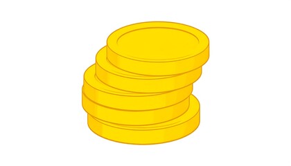 Stack of gold coins
