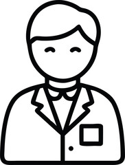 Doctor line icon