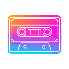audio cassette vector illustration
