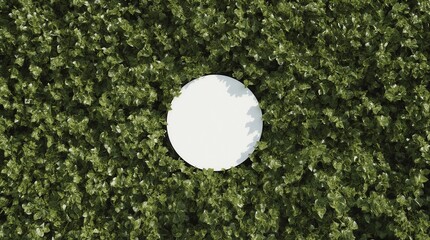 Mock up Blank white of signboard on plants wall space for text. product display montage 