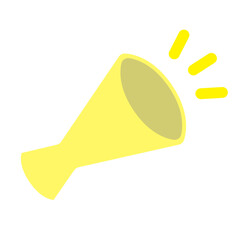 メガホンのベクターイラスト：運動会・応援 - Megaphone Vector Illustration: Sports Day and Cheering