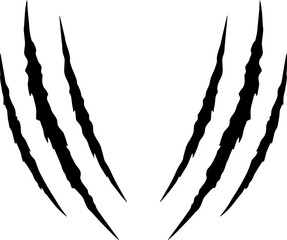 Fierce animal claw marks create a dynamic, aggressive visual effect, perfect for powerful branding.