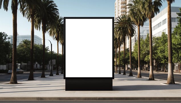 billboard mockup on suburbs