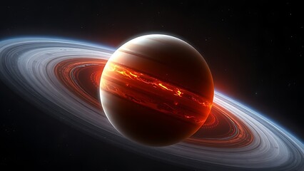 Uranus with mysterious internal heat waves visible through translucent atmosphere.