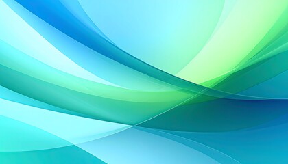 Fototapeta premium Abstract wave background with green and blue.