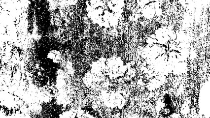 Vector grunge overlay. Paint texture with spray effect and drop ink splashes.