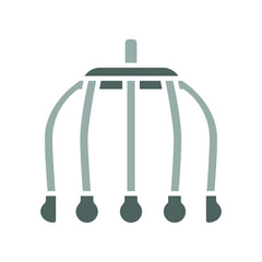 Obraz premium electric head massager color flat icon for digital and print projects.