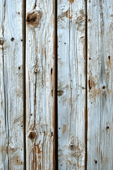 Fototapeta premium White wood wall rustic texture vertical plank weathered surface natural grain aged timber farmhouse style outdoor fence distressed vintage look evoke calmness